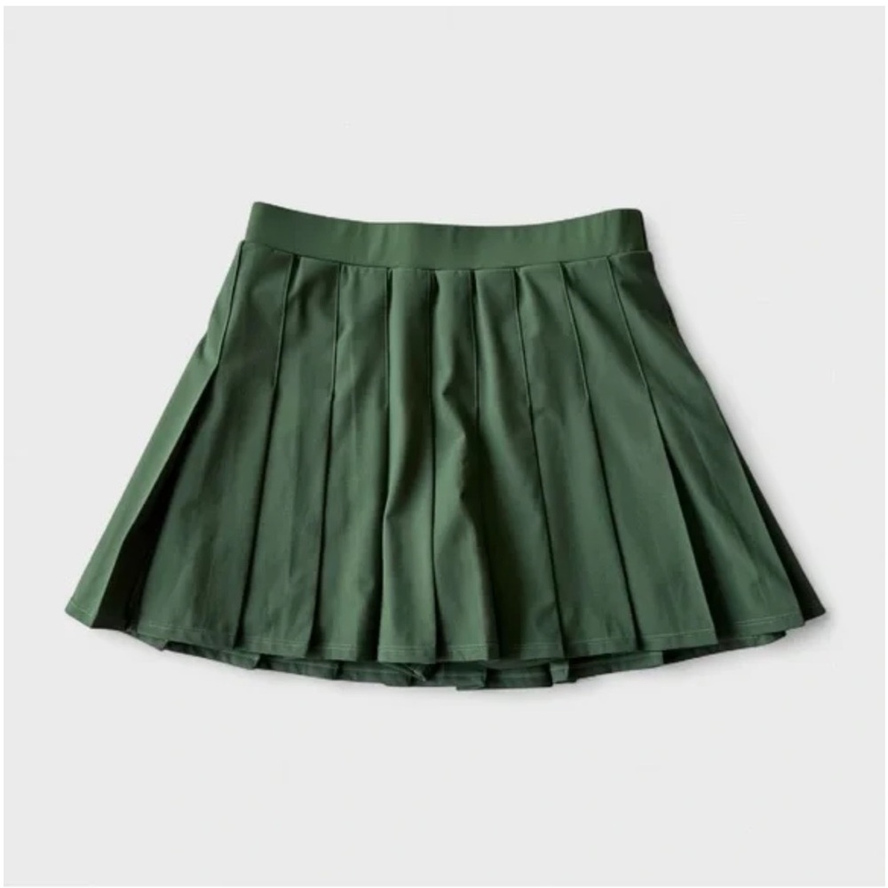 Abercrombie & Fitch Forest Green Skater Skirt